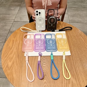 Étui magnétique 3-en-1 antichoc avec porte-cartes et cordon pour iPhone 17, 16, 15, 14, 13, 12 Pro Max, 15 Plus, 14, 13, 12 Pro - Product Image 6