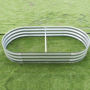 Lit de jardin surélevé galvanisé pour <span class=keywords><strong>l</strong></span>égumes Jardinière surélevée en métal - Product Image 6