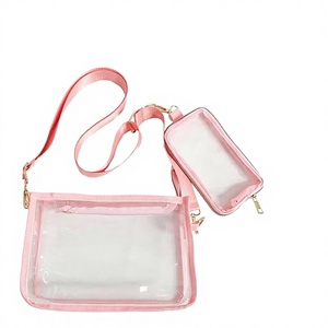 Bolsos Cruzados Transparentes de Moda para Mujer - Diseño Portátil con Cierre de Cremallera, Aptos para Todas las Estaciones, Ideales para Conciertos y Playa - Product Image 1