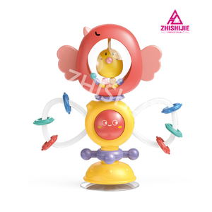 Jouet musical multifonctionnel en plastique, <span class=keywords><strong>hochet</strong></span> à <span class=keywords><strong>ventouse</strong></span>, anneau <span class=keywords><strong>de</strong></span> dentition à mâcher, jouet gonflable pour <span class=keywords><strong>table</strong></span> à manger - Product Image 1