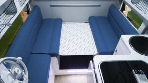 Coque de camping-car en fibre de carbone Ecocampor pour pick-up, glissière, toit relevable pour camionnettes Ram 1500, 2500, 3500 à benne longue - Product Image 3