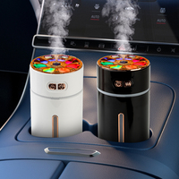 Humidificateur USB pour voiture, purificateur d'air portable, diffuseur de brume rechargeable avec lumière LED colorée pour la maison et les voyages