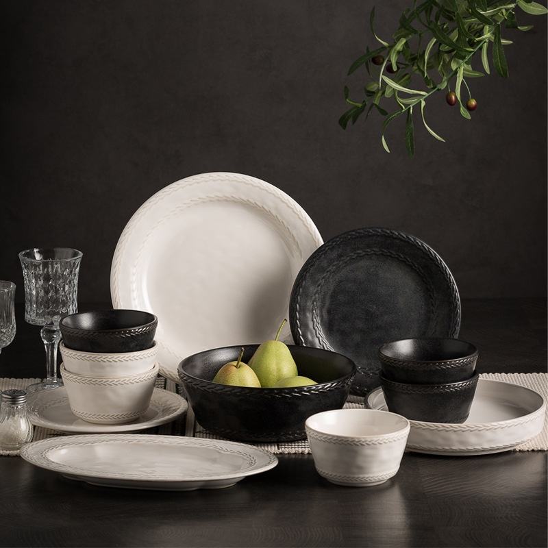 2025 Japanese Style High-End Ceramic Tableware Gift Box Set White