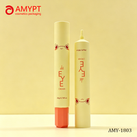 Tube de crème pour les yeux en PE personnalisé en gros, 20 ml, 25 ml, 30 ml, applicateur à long bec, tube fin pour emballages cosmétiques et soins de la peau