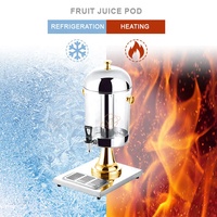 YITIAN Porte-boissons pour buffet commercial en acier inoxydable Distributeur de verre libre-service pour jus de soda fruits pour restaurants hôtels