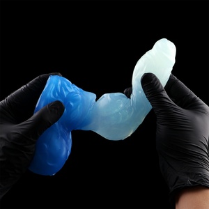 Set de 4 tapones anales de silicona Blue Wolf King con ventosa, dildo para estimulación del punto G y entrenador de próstata para principiantes y usuarios avanzados - Product Image 5