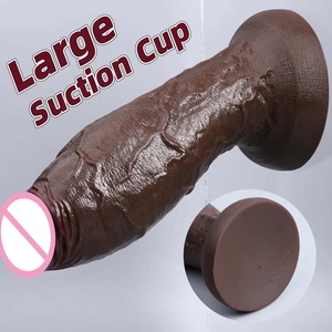 Dildo Realista Enorme y Grueso de Doble Silicona con Glándulas Suaves, Juguete Sexual Anal para Hombre y Mujer, con Ventosa, Pene Grande, Masturbadores, Dildos - Product Image 4