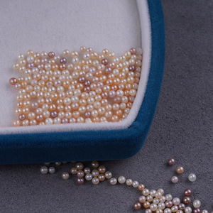 Zhuji Wholesale Freshwater Pearl <b>Powder</b> Beads Small White and Purple Particles Non-Porous Raw Materials <b>Pink</b> Colored Pearls - Product Image 5