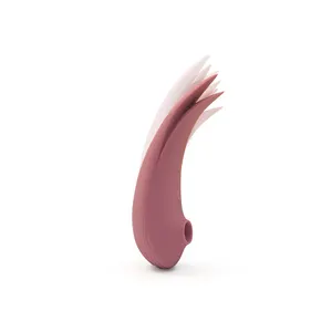 G Spot Vibrator Penyedot Klitoris Mainan Seks untuk Wanita Stimulasi Puting Payudara Mainan Vibrator Lidah Wanita Ungu Pink