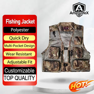 Chaleco de Pesca Transpirable de Malla AmpsafeX al por Mayor con Logotipo Personalizado para Uso en Lagos y Océanos - Product Image 1