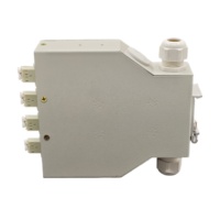 Kotak Terminal Serat Optik 4 Port 8 Core LC Multimode Gigabit DIN Rail Kompatibel OM1 OM2 untuk Pemantauan Keamanan & Jaringan Kampus