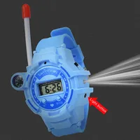 Montre Talkie-Walkie Électronique Interactive Rechargeable Portée 1,5-3KM Puissance 3W-5W Gadgets d'Espionnage Mini Jouet pour Enfants de 2 à 12 Ans