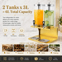 Fournitures d'hôtel XINGPAI Dubai distributeur de boissons martelées distributeur de jus d'or royal de luxe