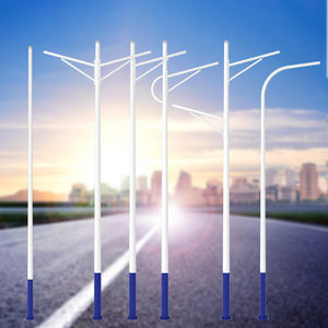 Gaocheng, оцинкованная сталь Q235, 4 м, 5 м, 6 м, 7 м, одиночный уличный фонарный столб - Product Image 1