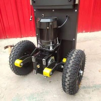 Chariot électrique pliable robuste et portable pour monter les escaliers avec plateforme, support OEM personnalisé
