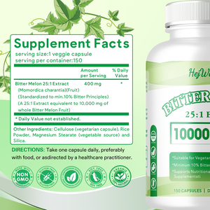 Kapsul ekstrak Melon pahit alami suplemen pahit mendukung kapsul Melon pahit kesehatan denyut jantung dan kekebalan tubuh - Product Image 4