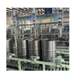 Maquinaria de fabricación de línea de llenado de barril de tambor de acero automático, sistema de llenado de Bitumen