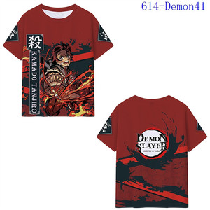 T-shirt pour femmes, 42 styles dessin animé lait soie matériel démon Kamado Nezuko Kamado Tanjirou <span class=keywords><strong>Slayer</strong></span> Anime hommes chemises pour enfants - Product Image 4