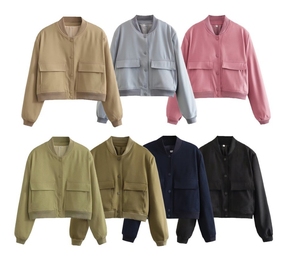<span class=keywords><strong>Veste</strong></span> élégante de couleur unie pour femmes avec manches longues et design chic vêtements d'extérieur Musthave - Product Image 6