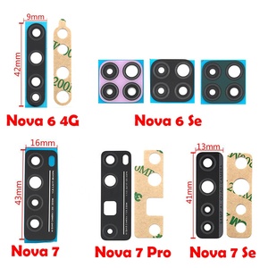 Parti di Ricambio per Riparazione Telefoni e Computer, Copertura in Vetro per Fotocamera Posteriore per <span class=keywords><strong>Huawei</strong></span> Nova 5T 5 5i 5T 5Z 6 Se 7 8Se Pro con Adesivo - Product Image 2