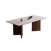 Ensemble de salle à manger MYUZ 2025 style beurre, table octogonale de luxe aspect pierre, moderne et minimaliste pour la maison, écologique, assemblé, compact
