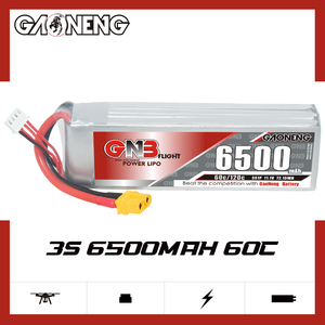 <span class=keywords><strong>Batterie</strong></span> LiPo RC GNB GAONENG 6500MAH 3S 11.1V 60C 120C XT60 à décharge élevée pour hélicoptère - Product Image 2