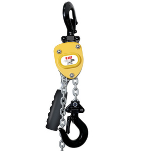 Mini tipo 0,25 toneladas polipasto de cadena manual fácil de llevar bloque de polipasto de palanca de acero capacidad de cadena de 5 pies - Product Image 1