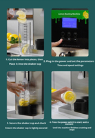 Machine à jus de citron automatique Drink Shop Smash Lemon Machine avec différents modes de fonctionnement pour presser et battre les fruits