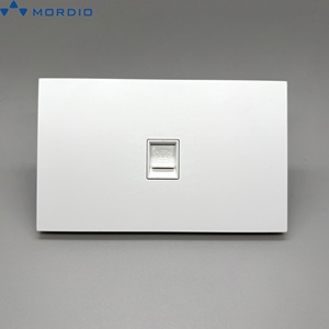 <span class=keywords><strong>Prise</strong></span> murale <span class=keywords><strong>t</strong></span>éléphonique TEL 250V à grand panneau mince et minimaliste, norme américaine, avec panneau PC ignifuge pour une source d'alimentation fiable - Product Image 1