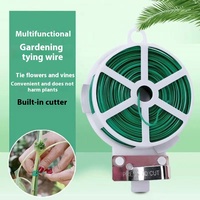 Attaches pour plantes de jardinage, fournitures, attaches en fil torsadé d'extérieur avec revêtement en plastique, utilisation pendant 5 ans