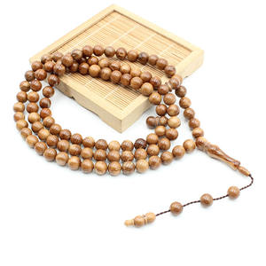 도매 예수 체인 팔찌 목걸이 나무 금 종교 구슬 묵주 가톨릭 묵주 팔찌 - Product Image 2