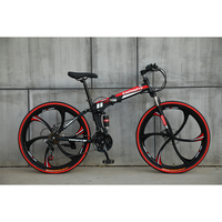 VTT pour homme, modèle Firefox, 21 pouces, 26 pouces en une seule pièce, vélo pliable, 20 pouces, vitesses, alliage, frein à arête de poisson, vélo pliable portable