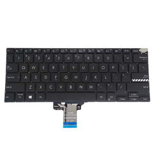 คีย์บอร์ดเรืองแสงของ US สำหรับ <span class=keywords><strong>Asus</strong></span> Pro 14 M3400 X3400 K3400 Pro X7400 N7400โอแอลอีดี K6400 M7400แป้นพิมพ์ K3401 <span class=keywords><strong>M3401</strong></span> M6400สีดำใหม่ - Product Image 1