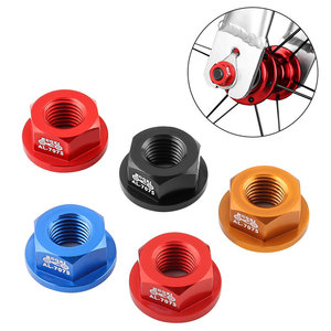 Muqzi trẻ em xe đạp Hub Nut M8 <span class=keywords><strong>m</strong></span>ặt bích phía trước bánh xe phía sau vít cân bằng xe đạp trục trung tâ<span class=keywords><strong>m</strong></span> trục cố định bu lông - Product Image 1