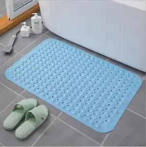 Washable PVC waterproof drops oval foot massage Suction Cup Mat bathtub anti slip pvc bath mat