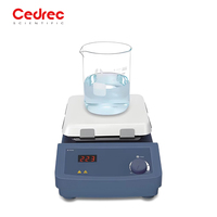 Agitateur magnétique de haute qualité, LED numérique, 3L, avec plaque chauffante magnétique de 5 pouces, agitation magnétique en acier inoxydable