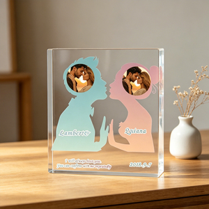 Ornements en acrylique personnalisés, <span class=keywords><strong>collage</strong></span> <span class=keywords><strong>photo</strong></span> sur mesure, cadeaux commémoratifs pour couples, décoration intérieure pour moments mémorables - Product Image 6