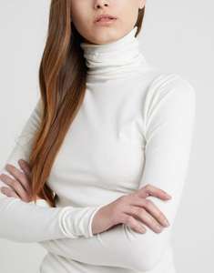 Pull-over en maille pour femmes, col ras du cou, en coton mélangé <span class=keywords><strong>blanc</strong></span>, fabrication sur mesure pour les fournisseurs OEM, style américain, européen et russe. - Product Image 3