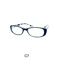 VisualMate Femmes Hommes Haute Qualité Rectangle TR90 Monture de Lunettes Stock Floral Temple Montures de Lunettes