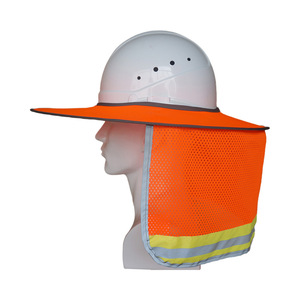 OEM Summer Construction Site Hard Hat Aprimorada Proteção UV Respirável Sun Visor Reflexivo Anti-UV Segurança Capacete Sun Hat