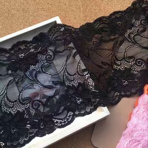 Renda Elastis 18cm Grosir untuk Aksesoris Pakaian Rajut Vintage DIY Berbagai Warna Kain Jala - Product Image 2