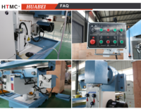 Machine de fraisage universelle verticale et horizontale X6036B avec table de travail agrandie et table rotative universelle