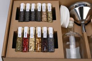 Kit de fabrication de Gin DIY, ensemble <span class=keywords><strong>cadeau</strong></span> <span class=keywords><strong>Original</strong></span>, 12 saveurs dans <span class=keywords><strong>des</strong></span> Tubes en verre, infusez du Gin artisanal à la maison, meilleurs cadeaux d'anniversaire pour lui son Bar - Product Image 4