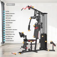 Station de musculation intelligente multifonctionnelle pour la maison avec système de câbles et poids de 70 kg