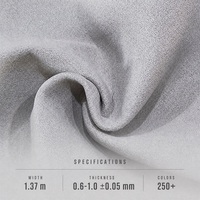Hochwertiges Mikrofaser-Wildleder mit 0,6 mm bis 1,0 mm Dicke für Schuhe, Taschen, Autoinnenräume, Sofas, Stühle und Dekoration