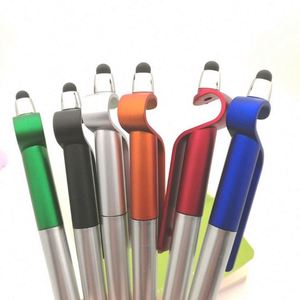 Promoting Cheap Plastic Ballpoint Pen with logo Mobile Phone Stand Multi-Functional Advertising Pen Custom Pen Suitable As <b>Gifts</b> - Product Image 4