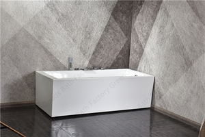 Bañera independiente de acrílico blanco para familia y una persona, <span class=keywords><strong>Simple</strong></span>, 59 pulgadas - Product Image 6