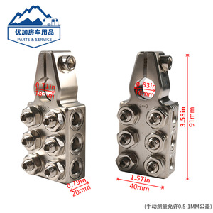 <b>Battery</b> <b>Terminal</b> Connector 12 Position Metal Automotive Standard Mounting Feature - Product Image 5