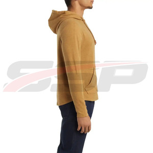 Sweat-shirts à capuche pour hommes en molleton 100% coton, style streetwear, logo personnalisé imprimé et brodé, tailles et couleurs d'hiver - Product Image 5