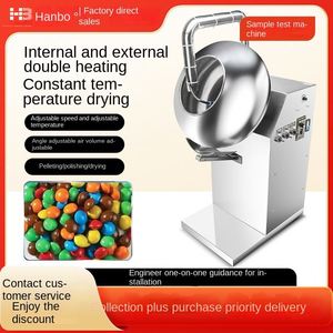 HB Commercial <b>Chocolate</b> Sugar Coating Polishing Machine Cooking Equipment with Motor 1-250kg/h Capacity - Product Image 2